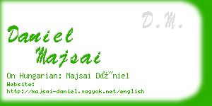 daniel majsai business card
